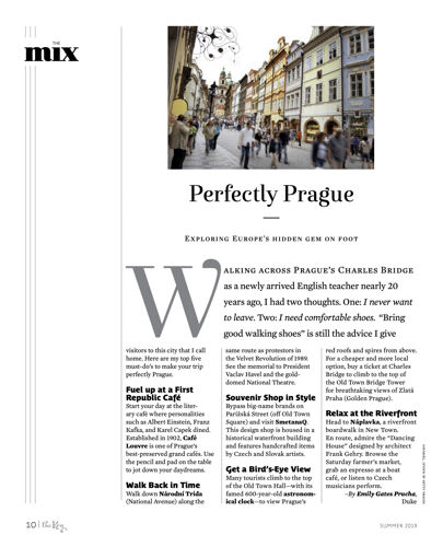 The Mix: Perfectly Prague, Summer 2019 (image)